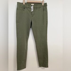 J. Crew Olive Skinny Jeans NWT